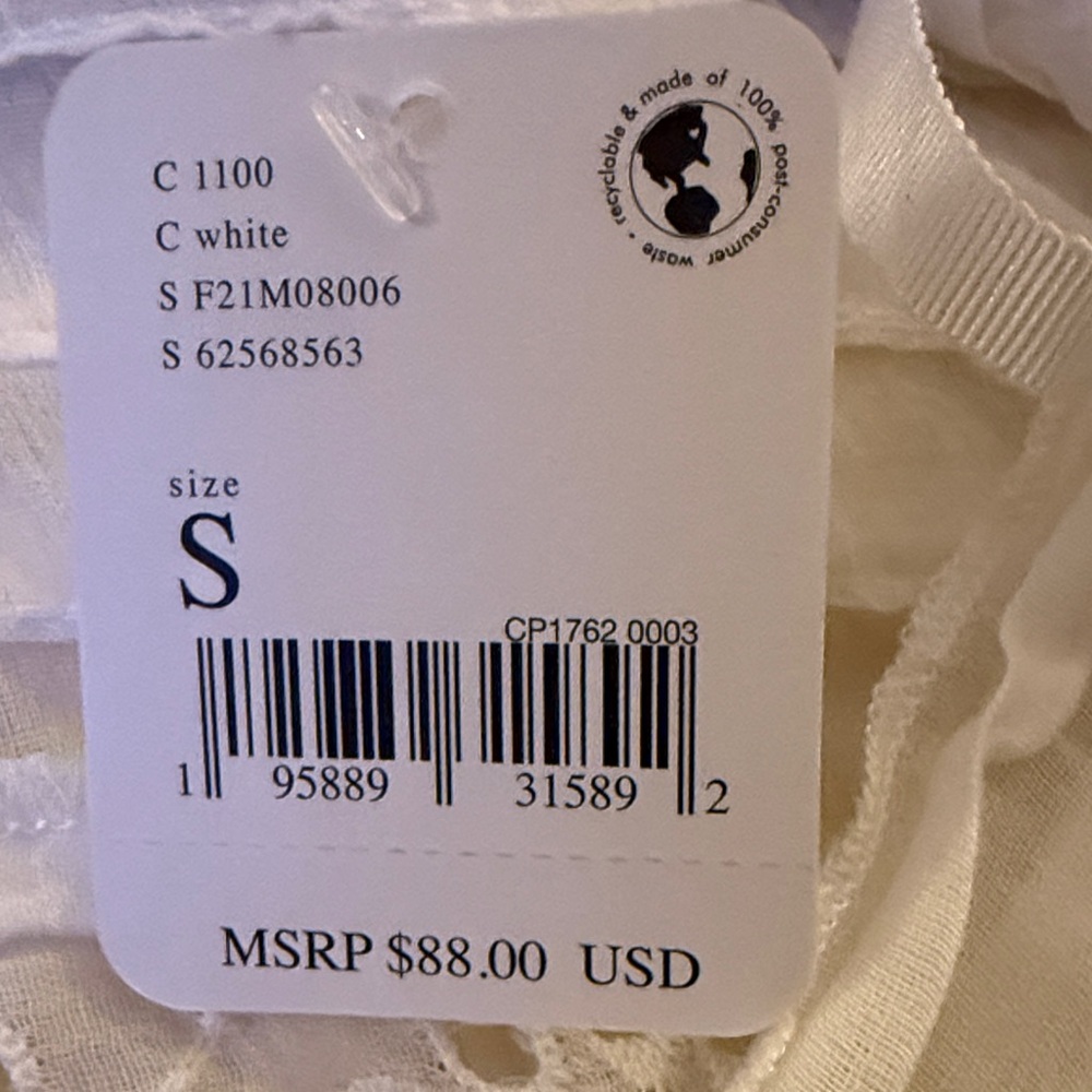 Free People White Eyelet Midi Slip Dress - Picture 2 of 6